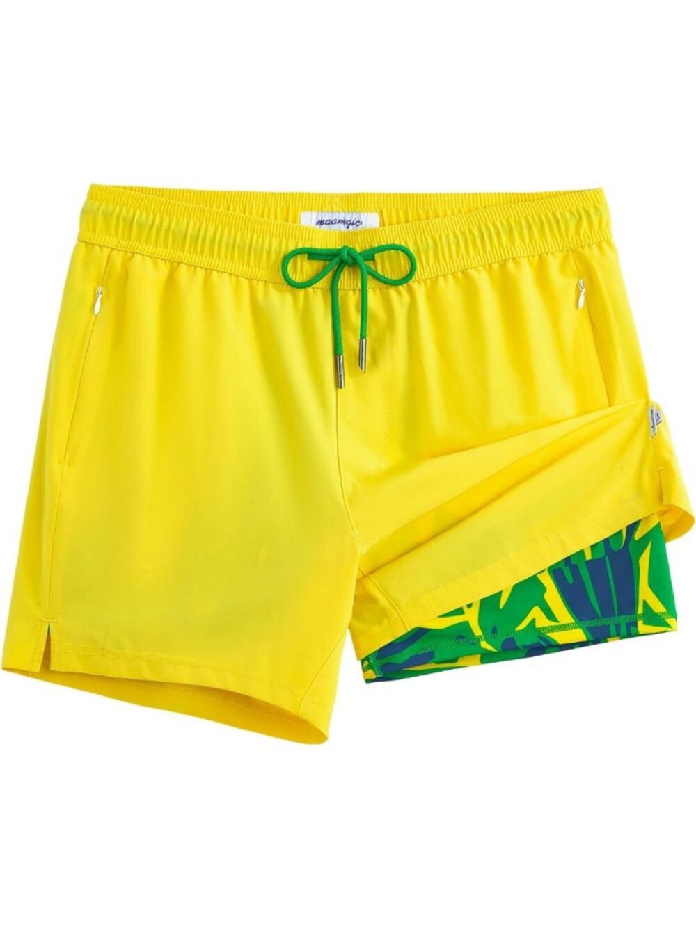Men's Quick-Dry Swim Trunks with Compression Liner, 5-Inch Beach Shorts